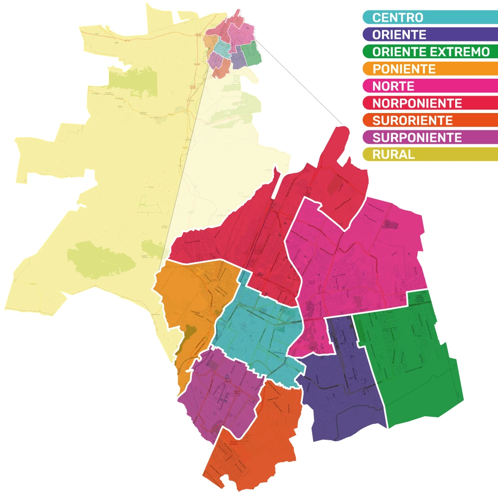 mapa sectores